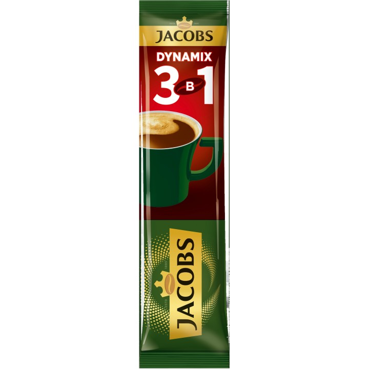 Напій кавовий Jacobs 3в1 Dynamix 12,5 г (4820206290540)